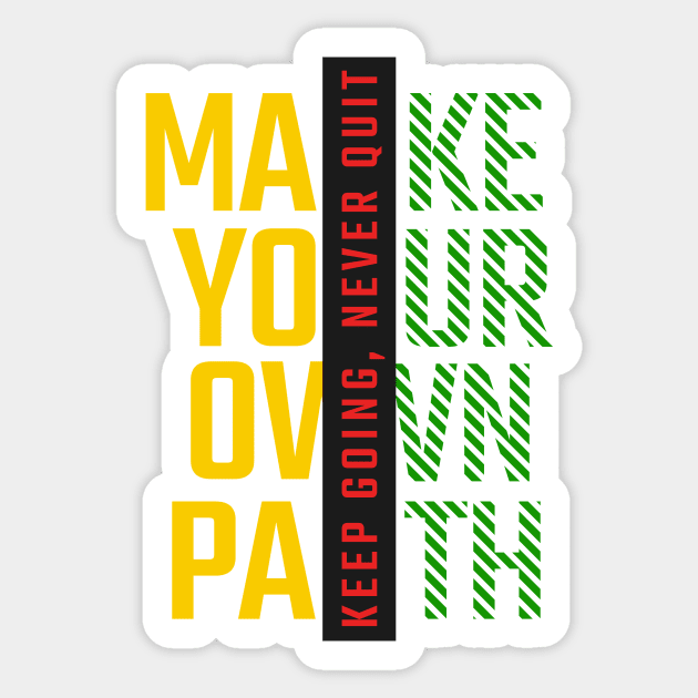 Make Your Own Path Sticker by JJ Art Space
